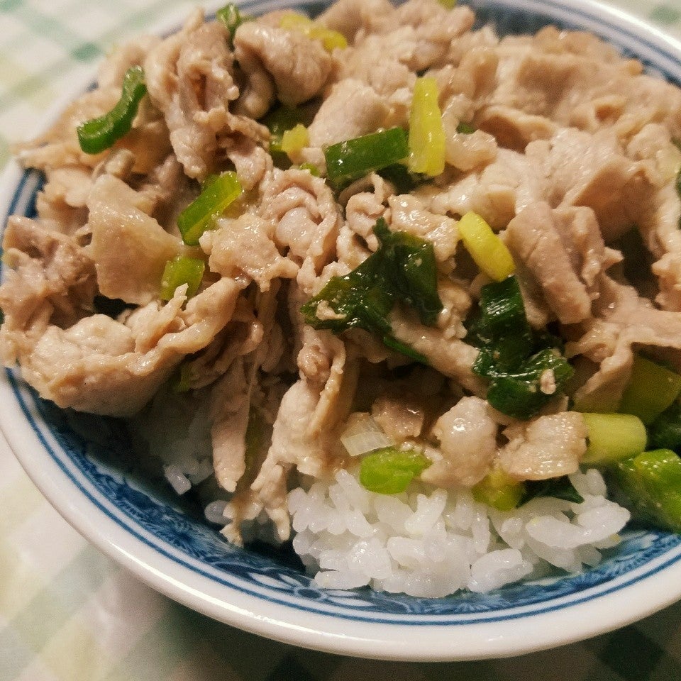 RECIPE by LINEでねぎ塩豚丼♡